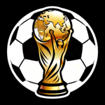 世界杯官网官方标志 - 一个足球与全球地图结合的图案